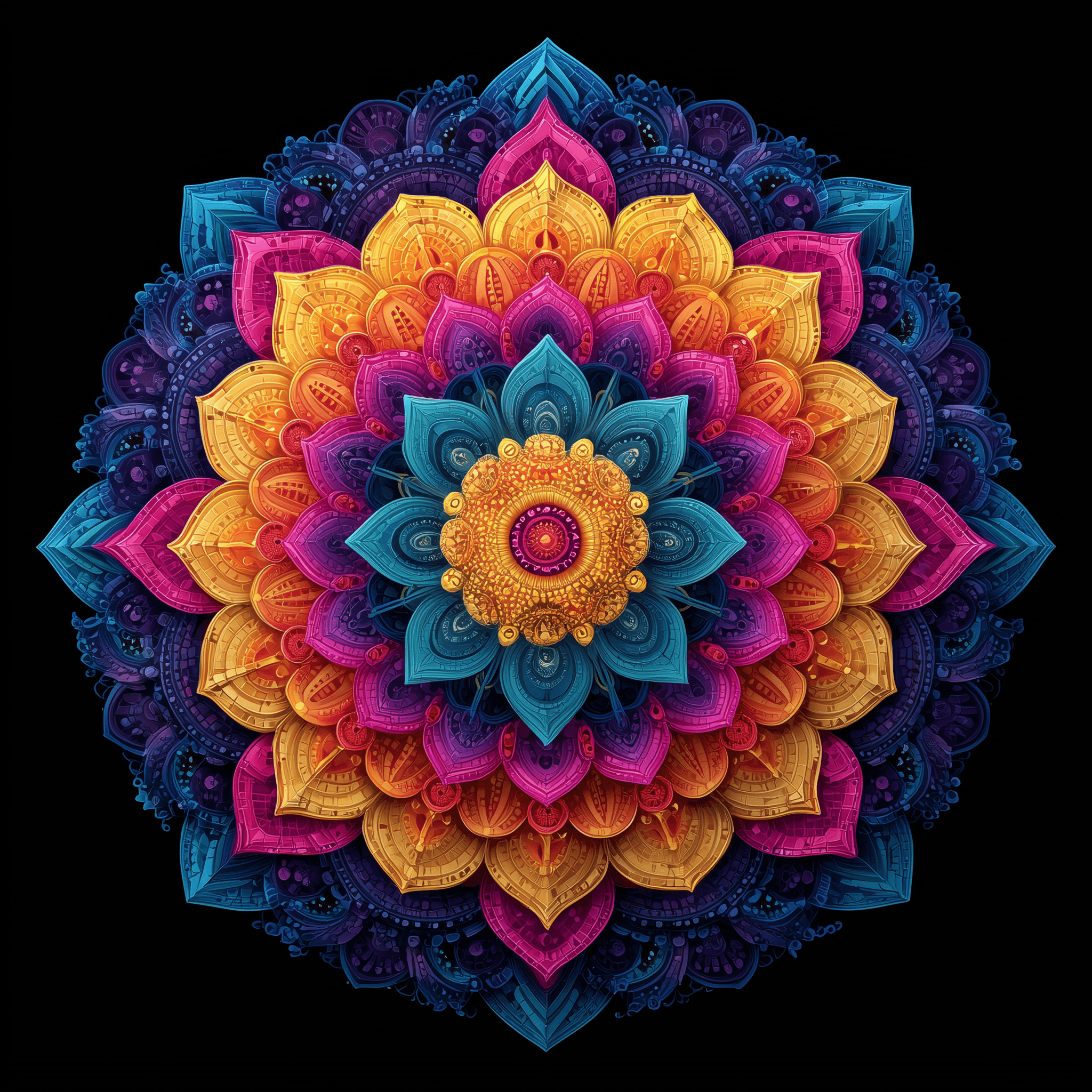 Radiant Lotus Mandala