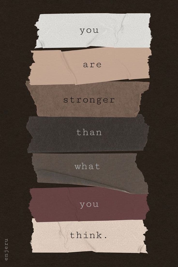 You Are Stronger Than You Think Wall Art – Inspirational Quote Print